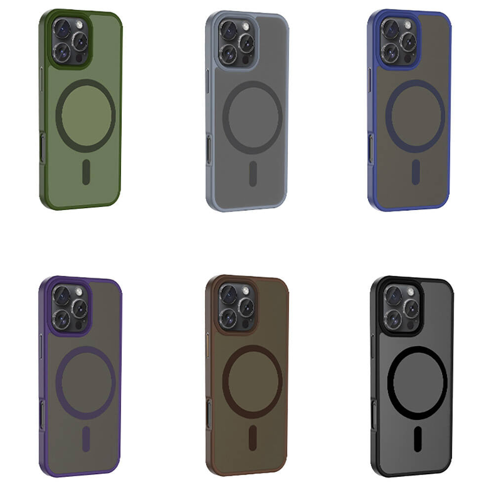 Apple iPhone 16 Pro Max Kılıf M-safe Şarj Özellikli Mat Arka Yüzey Zore Sio Kapak