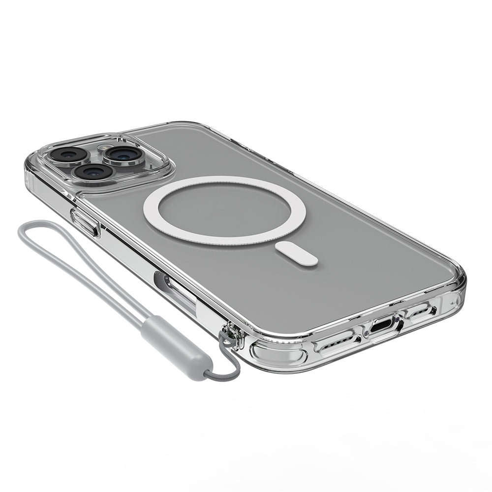 Apple iPhone 16 Pro Max Kılıf M-safe Şarj Özellikli Raptic Crystal M-safe Serisi Şeffaf Kapak