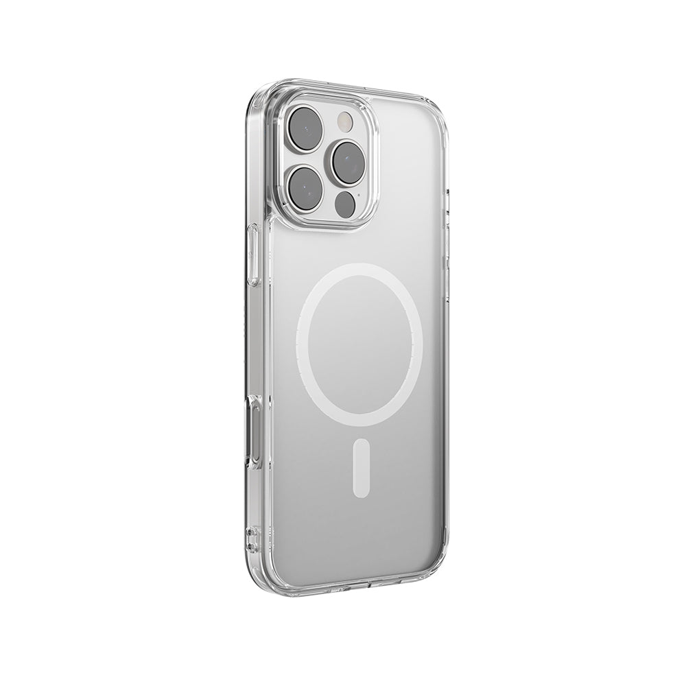 Apple iPhone 16 Pro Max Kılıf M-safe Şarj Özellikli Raptic Crystal M-safe Serisi Şeffaf Kapak