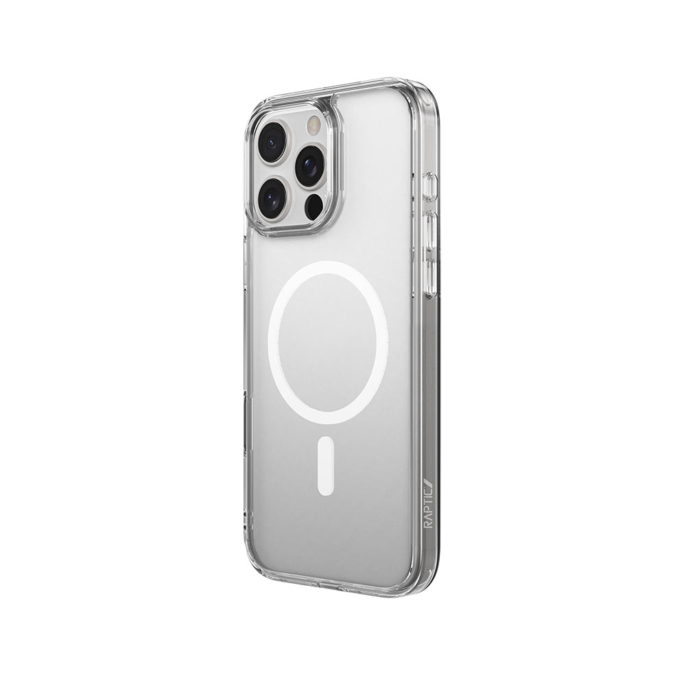 Apple iPhone 16 Pro Max Kılıf M-safe Şarj Özellikli Raptic Crystal M-safe Serisi Şeffaf Kapak