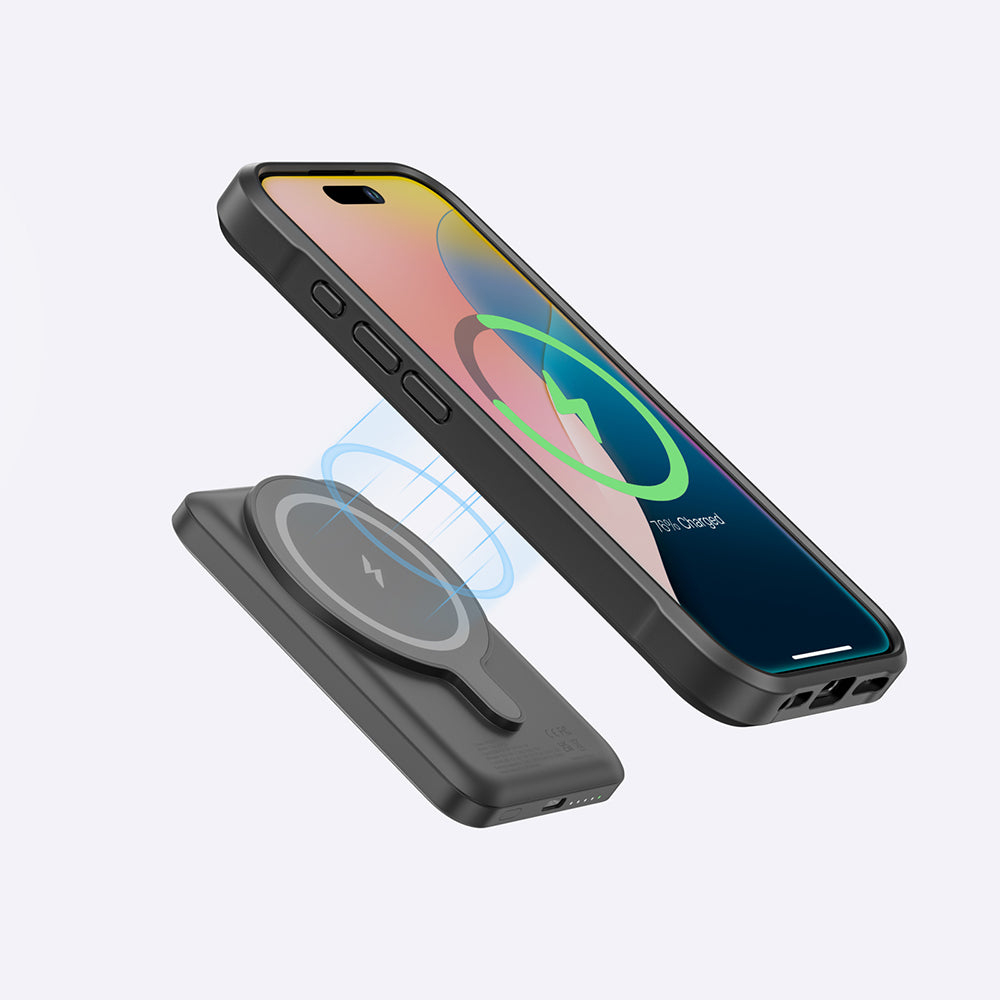 Apple iPhone 16 Pro Max Kılıf M-safe Şarj Özellikli Standlı Kartlıklı Set Amazingthing Glamour Luxe Serisi Kapak