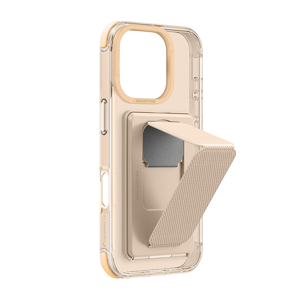 Apple iPhone 16 Pro Max Kılıf M-safe Şarj Özellikli Standlı Set Amazingthing Omni Adventure Serisi Kapak