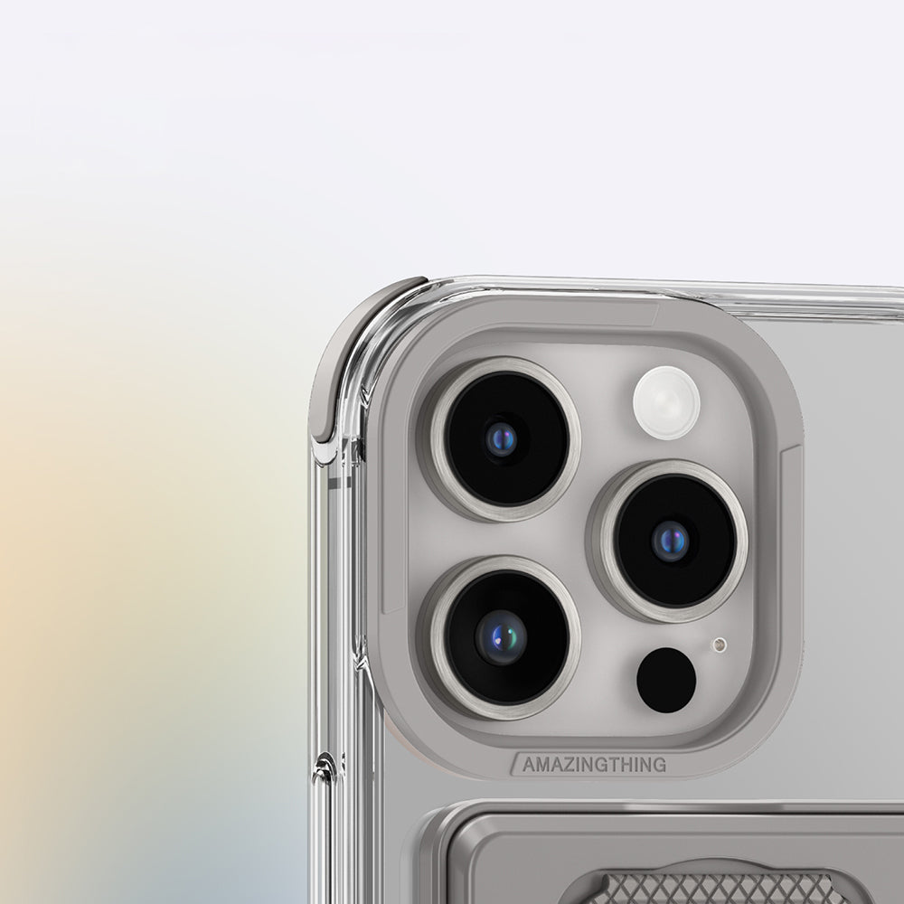 Apple iPhone 16 Pro Max Kılıf M-safe Şarj Özellikli Standlı Set Amazingthing Omni Adventure Serisi Kapak