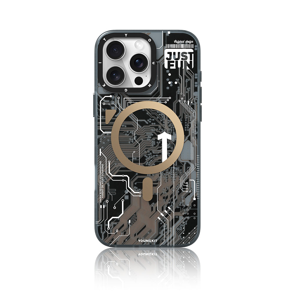 Apple iPhone 16 Pro Max Kılıf M-safe Şarj Özellikli Youngkit Technology Serisi Kapak