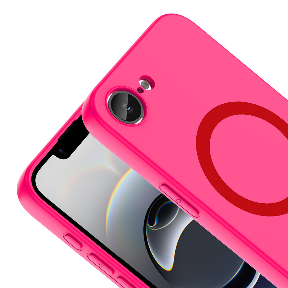 Apple iPhone 16E Kılıf M-Safe Şarj Özellikli Zore Aris Silikon Kapak