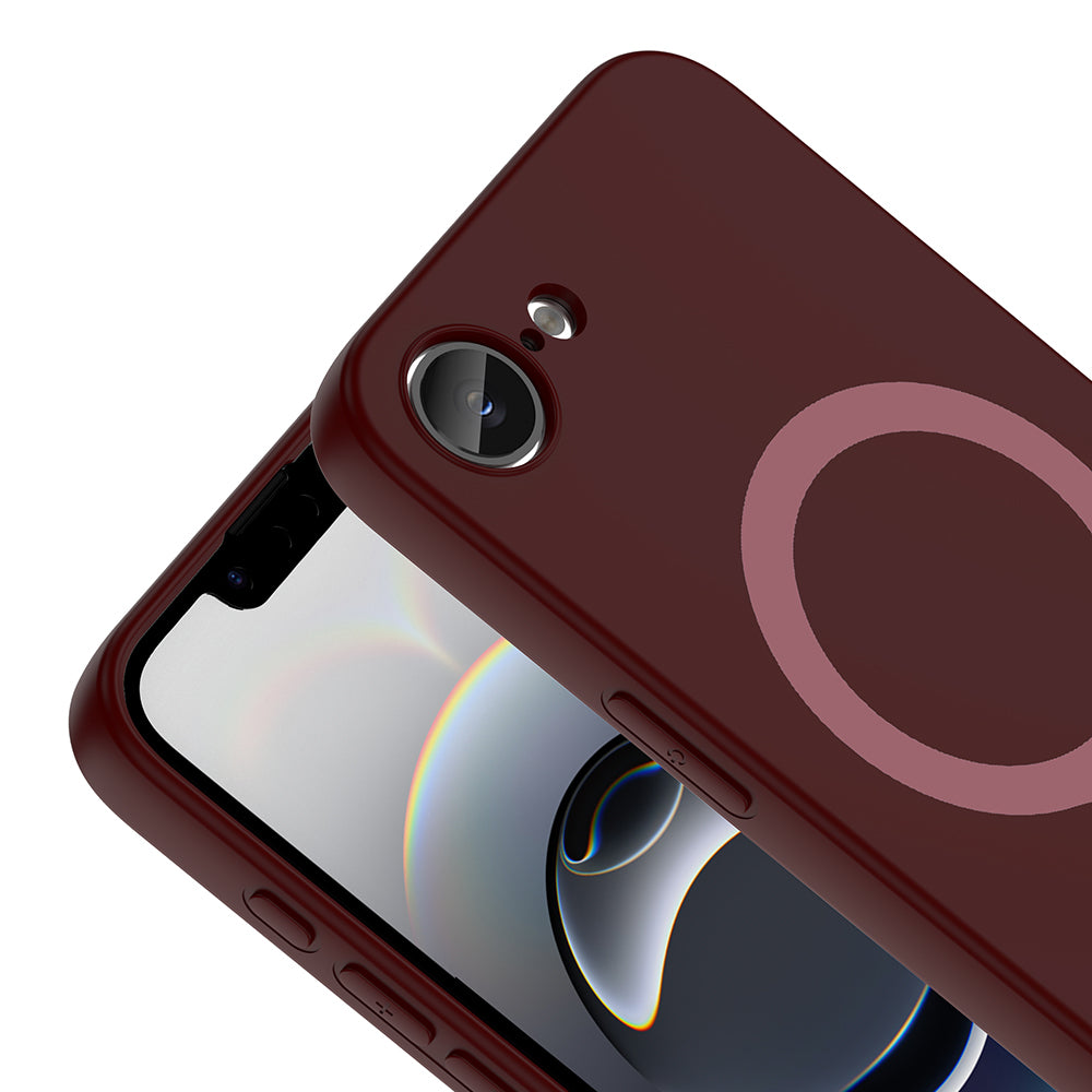 Apple iPhone 16E Kılıf M-Safe Şarj Özellikli Zore Aris Silikon Kapak