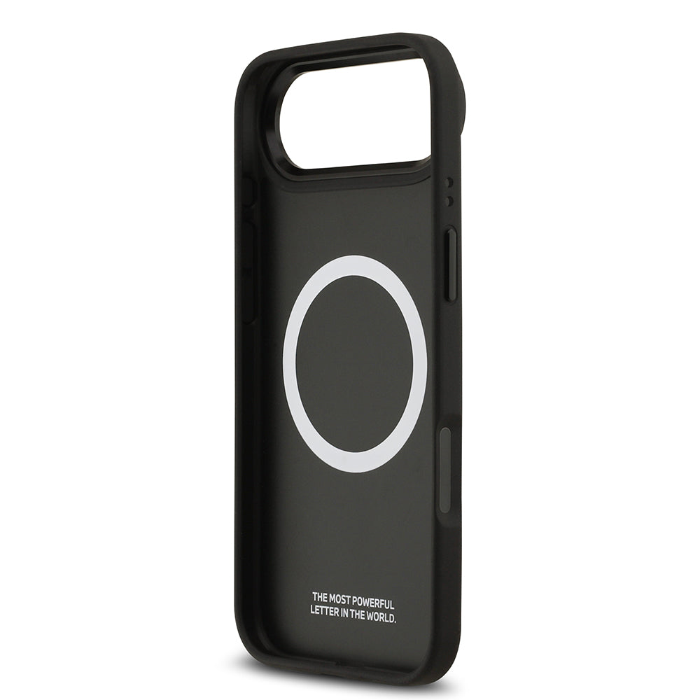 Apple iPhone 17 Air Kılıf BMW Orjinal Lisanslı M-safe Şarj Özellikli Metal BMW ve M Logolu PU Karbon Tasarımlı Kapak