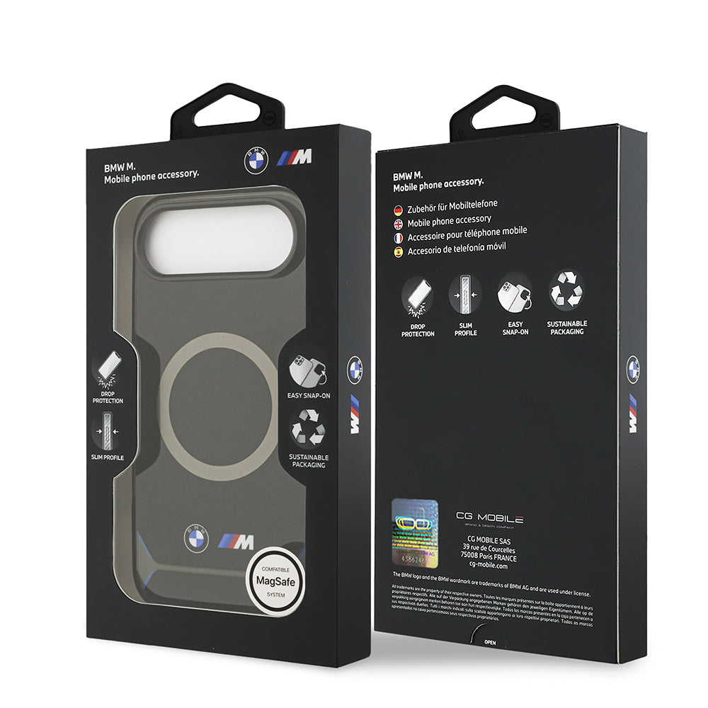 Apple iPhone 17 Air Kılıf BMW Orjinal Lisanslı M-safe Şarj Özellikli Metal Buton Tasarımlı IML Baskılı M Dizayn Kapak