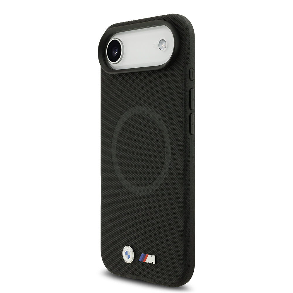 Apple iPhone 17 Air Kılıf BMW Orjinal Lisanslı M-safe Şarj Özellikli Metal Logolu Delikli M Dizayn Deri Kapak