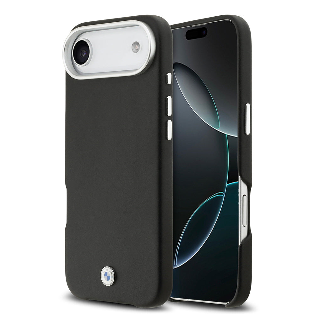 Apple iPhone 17 Air Kılıf BMW Orjinal Lisanslı M-safe Şarj Özellikli Metal Logolu Tam Kaplama Deri Kapak