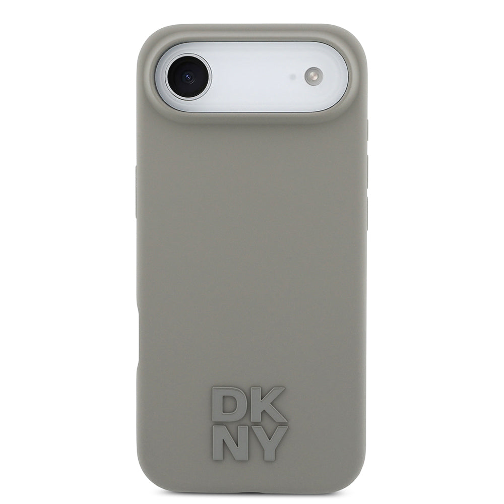 Apple iPhone 17 Air Kılıf DKNY Orjinal Lisanslı M-safe Şarj Özellikli Metal Logolu Silikon Kapak