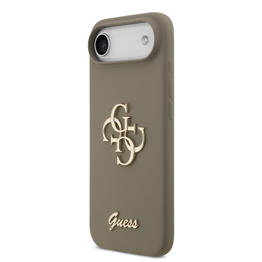Apple iPhone 17 Air Kılıf Guess Orjinal Lisanslı Grained Yazı Logolu Kapak