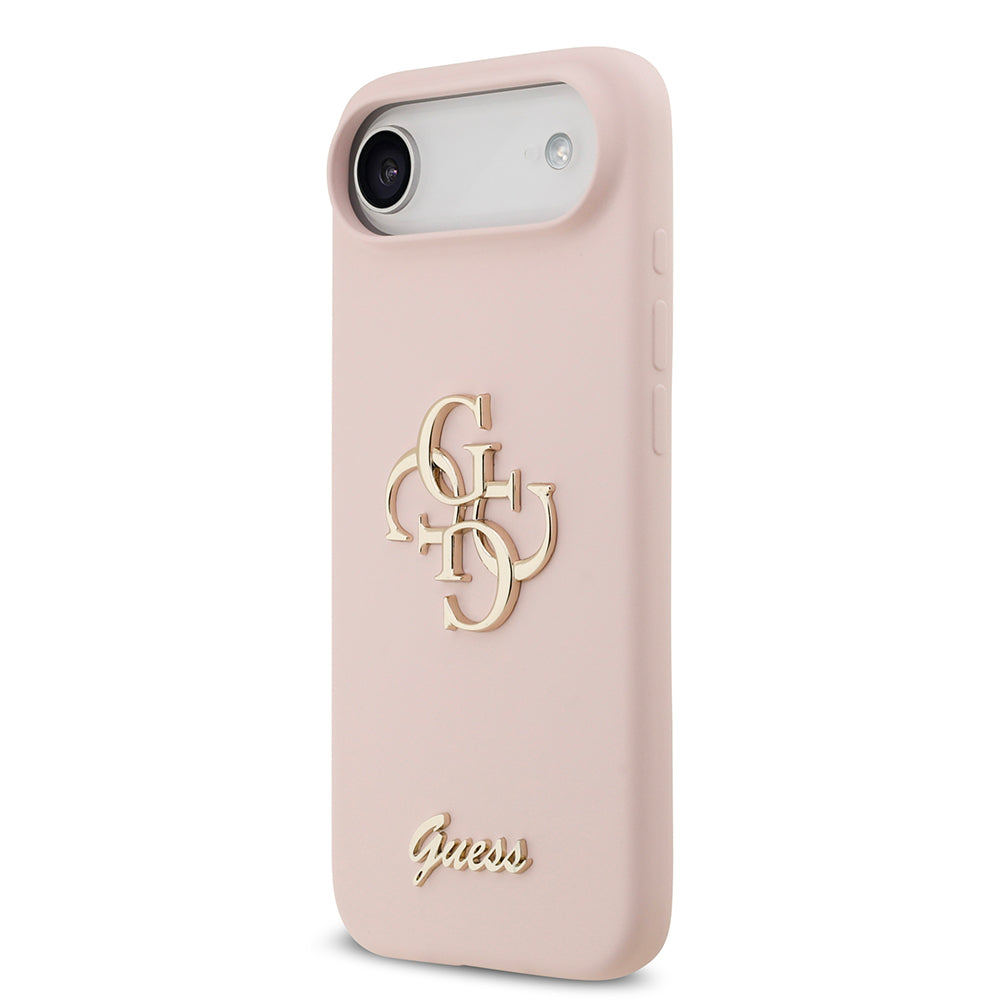 Apple iPhone 17 Air Kılıf Guess Orjinal Lisanslı Grained Yazı Logolu Kapak