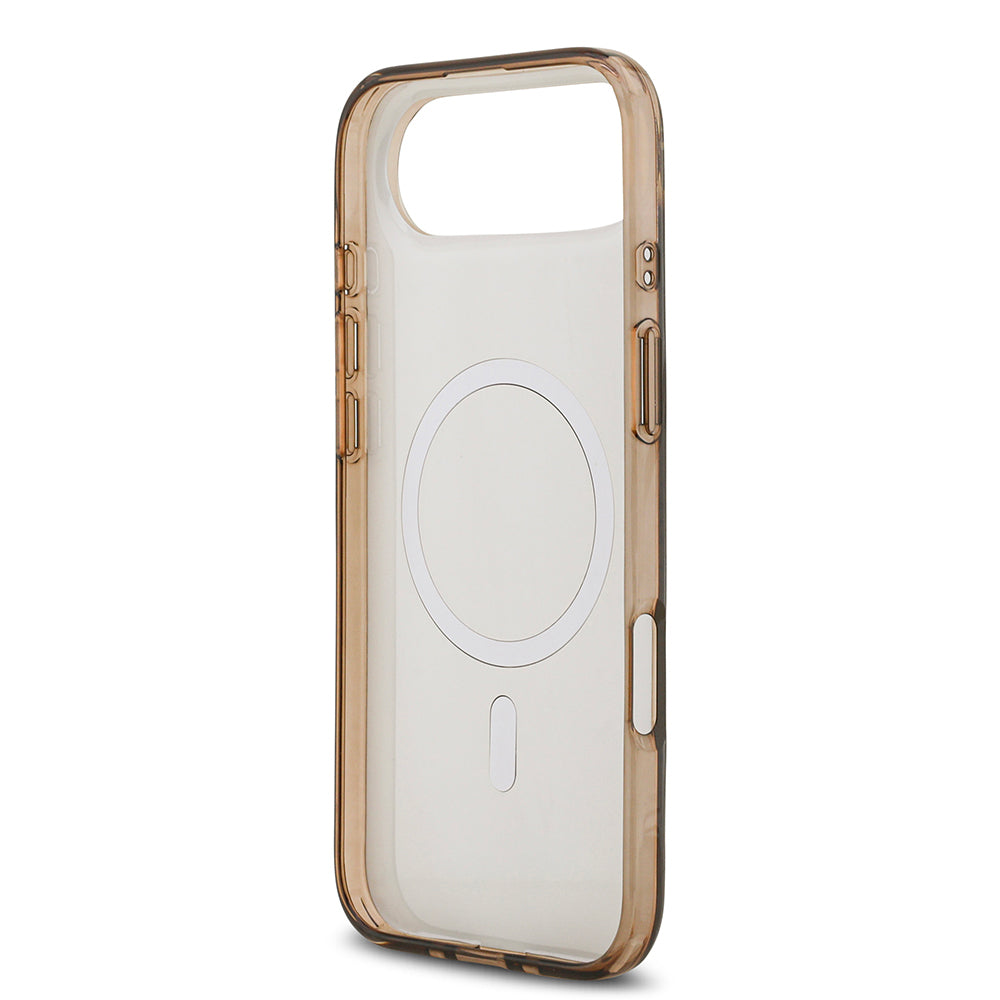 Apple iPhone 17 Air Kılıf Guess Orjinal Lisanslı M-safe Şarj Özellikli IML Baskılı Klasik Logolu 4G Desenli Kapak