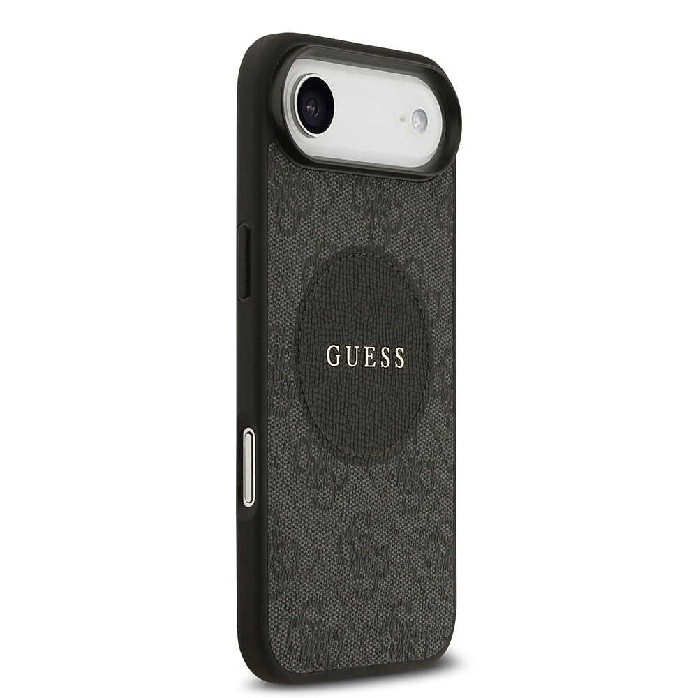 Apple iPhone 17 Air Kılıf Guess Orjinal Lisanslı M-safe Şarj Özellikli Yazı Logolu Circle Classic Kapak