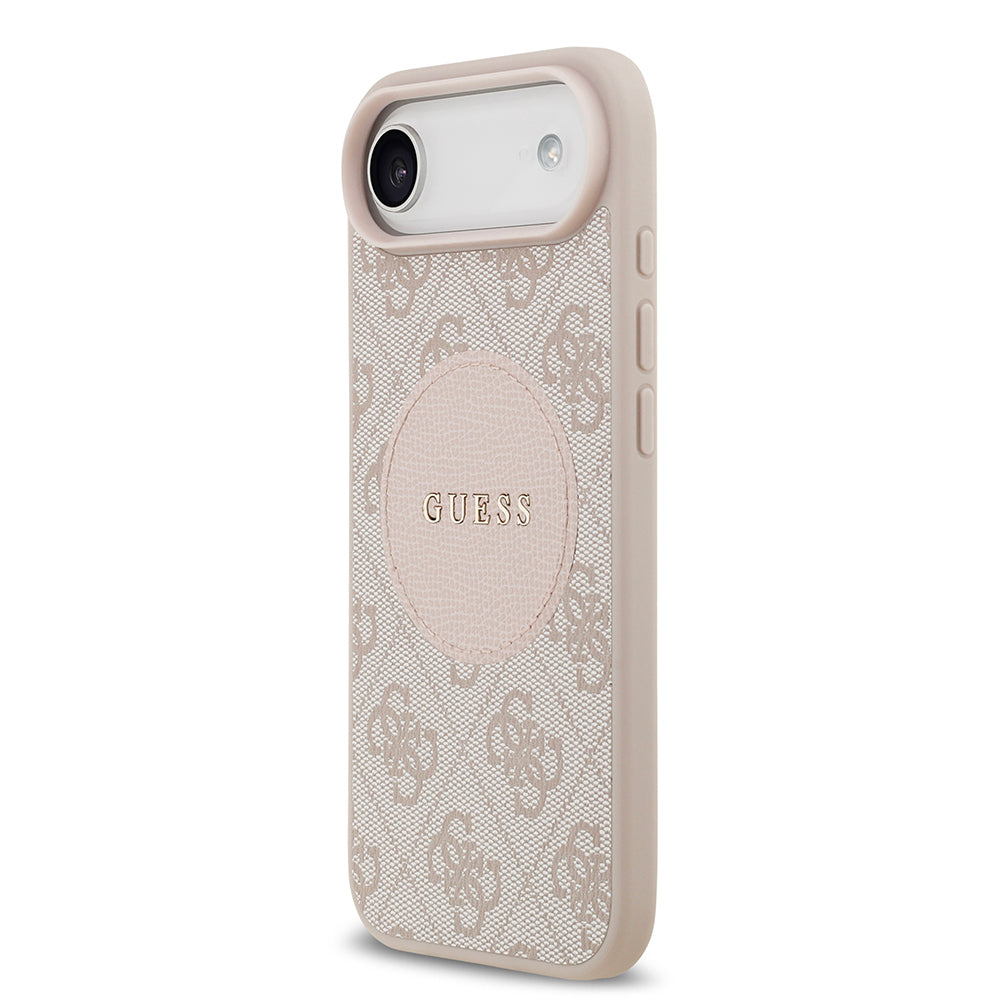 Apple iPhone 17 Air Kılıf Guess Orjinal Lisanslı M-safe Şarj Özellikli Yazı Logolu Circle Classic Kapak