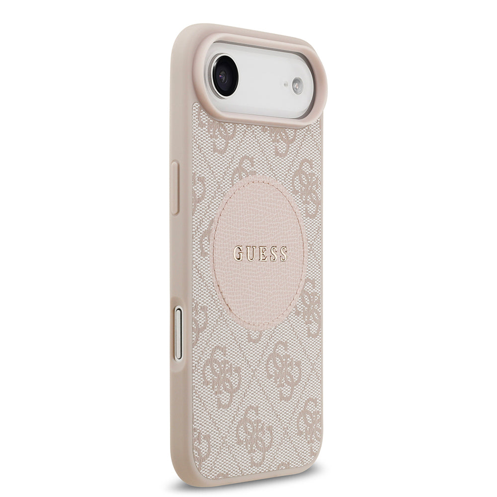 Apple iPhone 17 Air Kılıf Guess Orjinal Lisanslı M-safe Şarj Özellikli Yazı Logolu Circle Classic Kapak