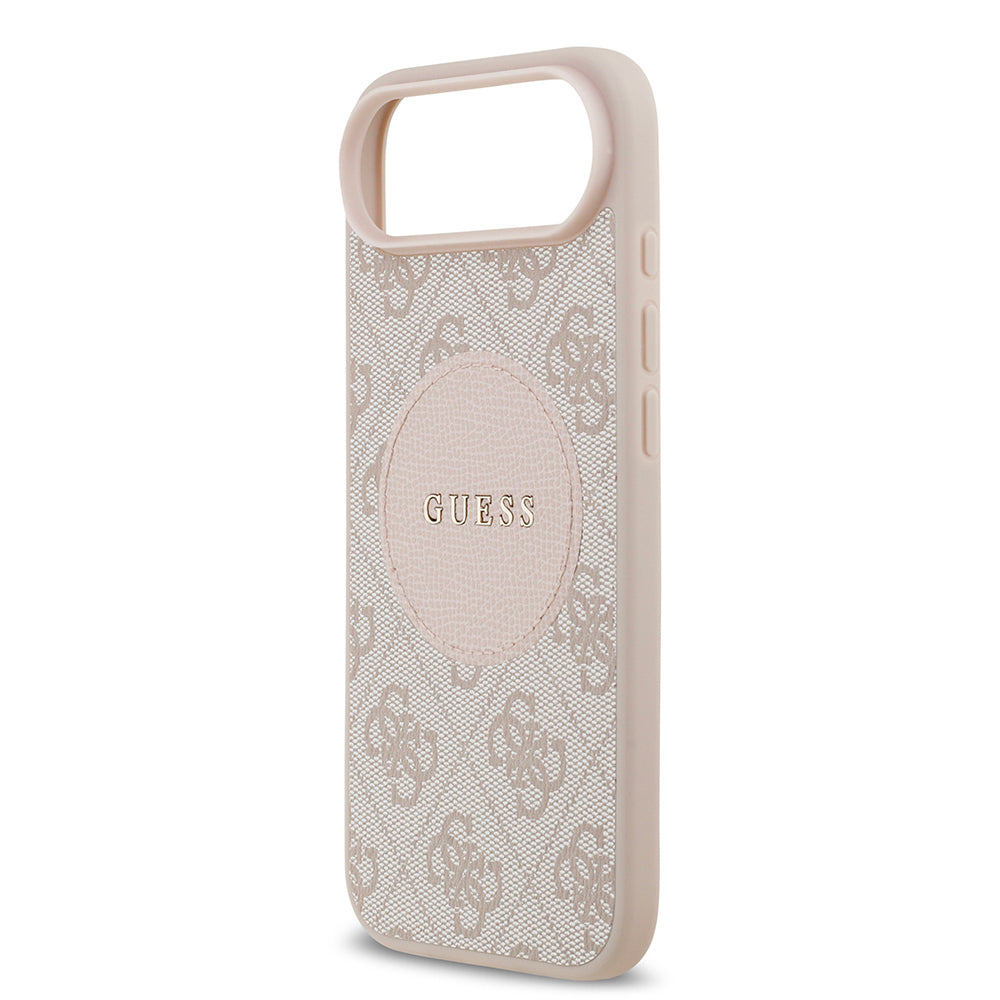 Apple iPhone 17 Air Kılıf Guess Orjinal Lisanslı M-safe Şarj Özellikli Yazı Logolu Circle Classic Kapak