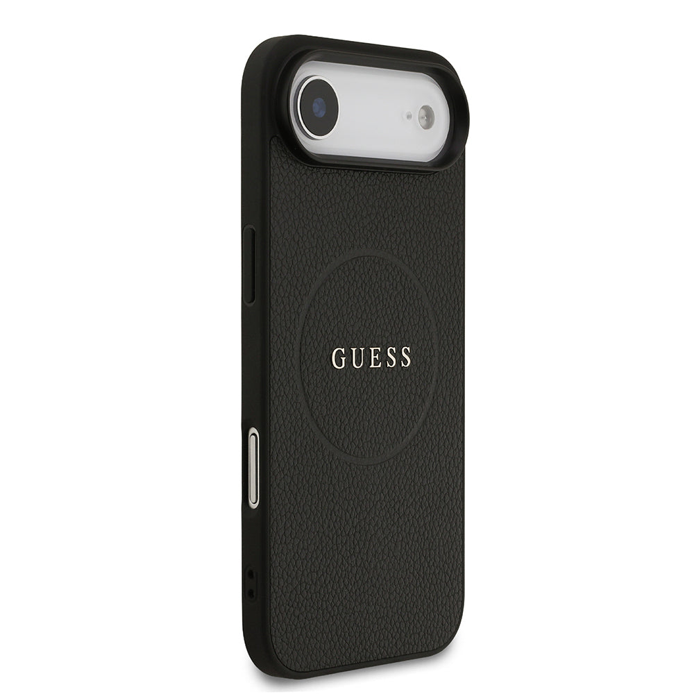 Apple iPhone 17 Air Kılıf Guess Orjinal Lisanslı M-safe Şarj Özellikli Yazı Logolu PU Deri Kapak