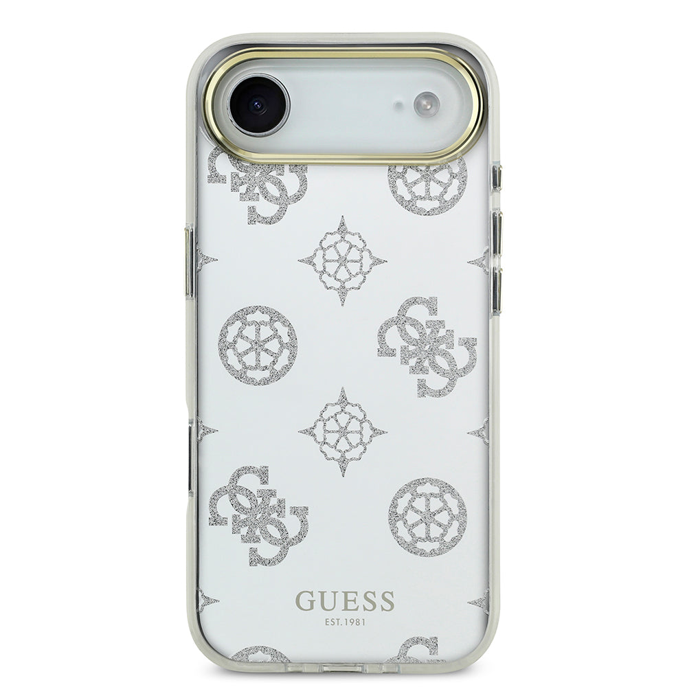Apple iPhone 17 Air Kılıf Guess Orjinal Lisanslı Metal Kamera Çerçeveli Simli Aynalı Kapak