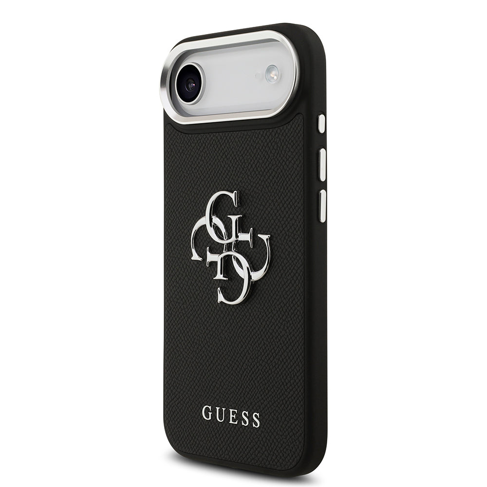Apple iPhone 17 Air Kılıf Guess Orjinal Lisanslı PU Deri 4G Büyük Metal Logo Dizaynlı Kapak