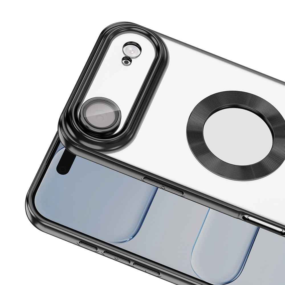 Apple iPhone 17 Air Kılıf Kamera Korumalı Logo Gösteren Zore Omega Kapak