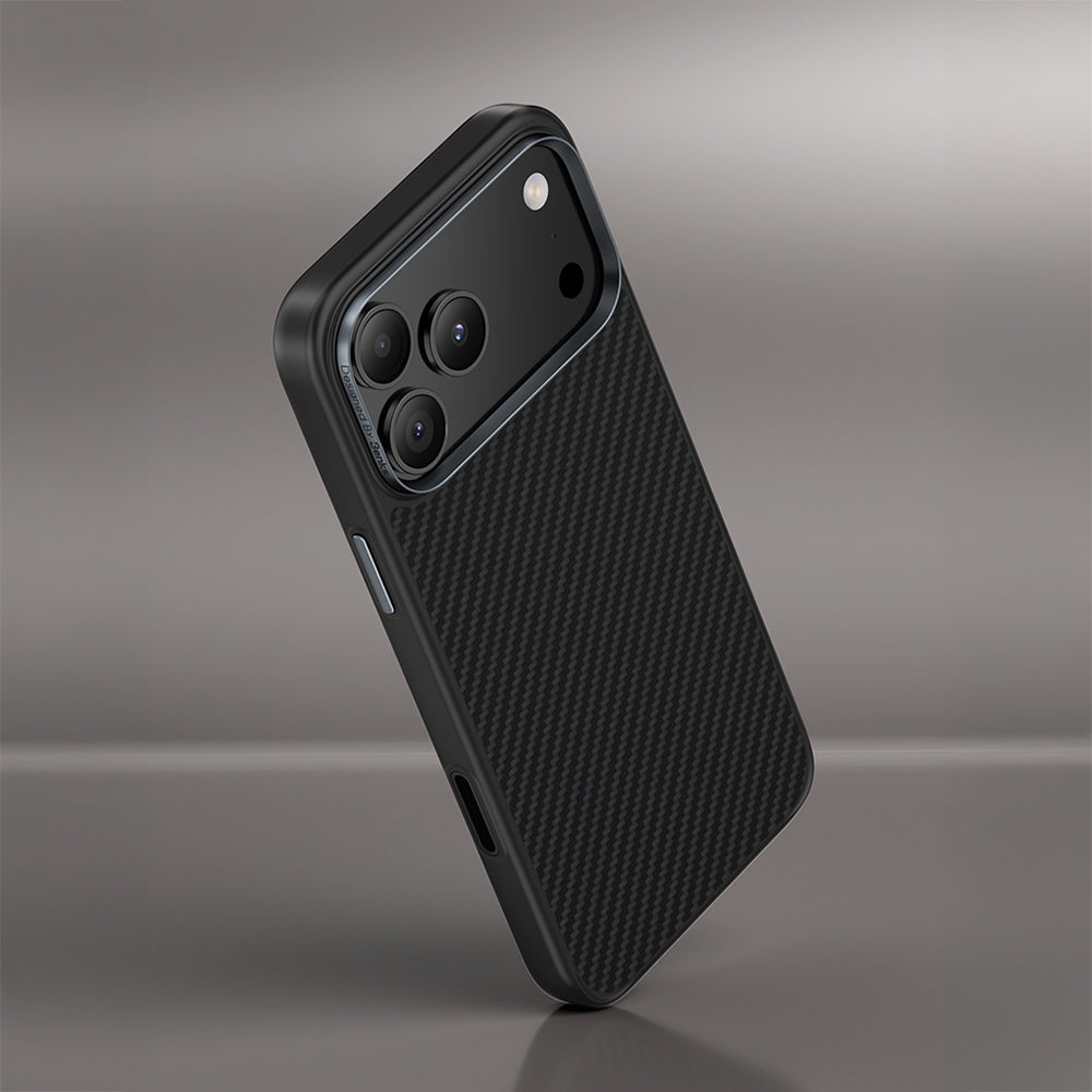 Apple iPhone 17 Air Kılıf Karbon Fiber M-safe Şarj Özellikli Benks Hybrid ArmorPro 600D Kevlar Kapak