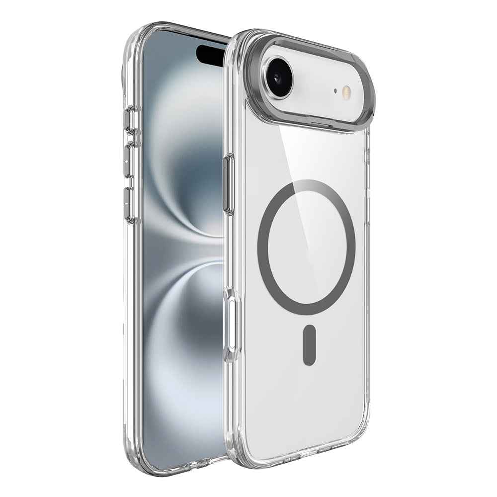 Apple iPhone 17 Air Kılıf M-safe Şarj Özellikli Airbagli Kamera Standlı Zore Azor Kapak