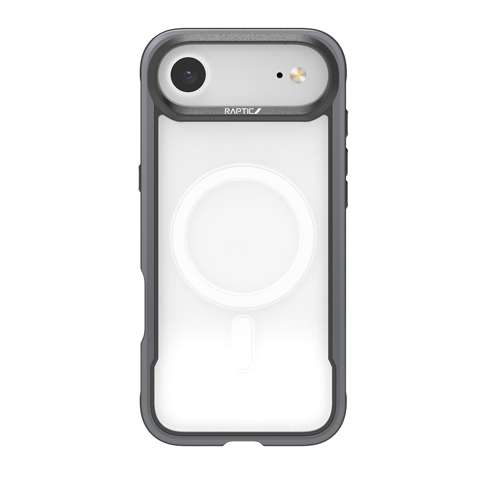 Apple iPhone 17 Air Kılıf M-safe Şarj Özellikli Airbagli Raptic Shield Serisi Şeffaf Arka Yüzey Kapak