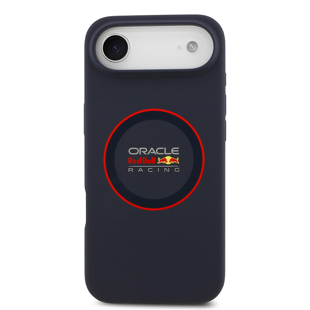 Apple iPhone 17 Air Kılıf Redbull Orjinal Lisanslı M-safe Şarj Özellikli Kırmızı Halka ve Logo Silikon Kapak