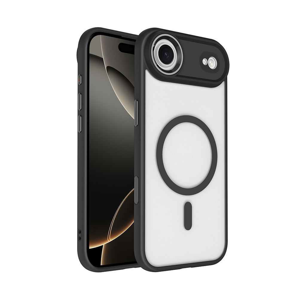 Apple iPhone 17 Air Kılıf Wireless Şarj Özellikli Zore Krom M-safe Silikon Kapak