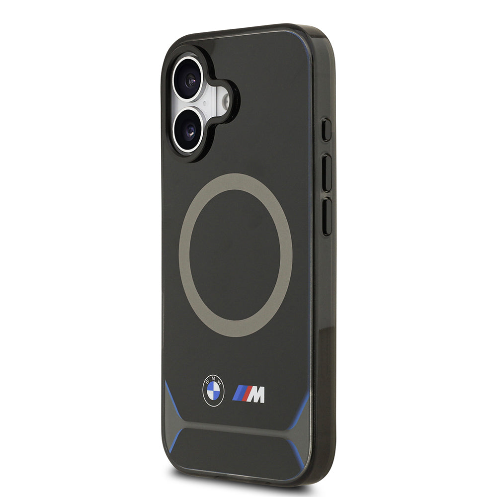 Apple iPhone 17 Kılıf BMW Orjinal Lisanslı M-safe Şarj Özellikli Metal Buton Tasarımlı IML Baskılı M Dizayn Kapak