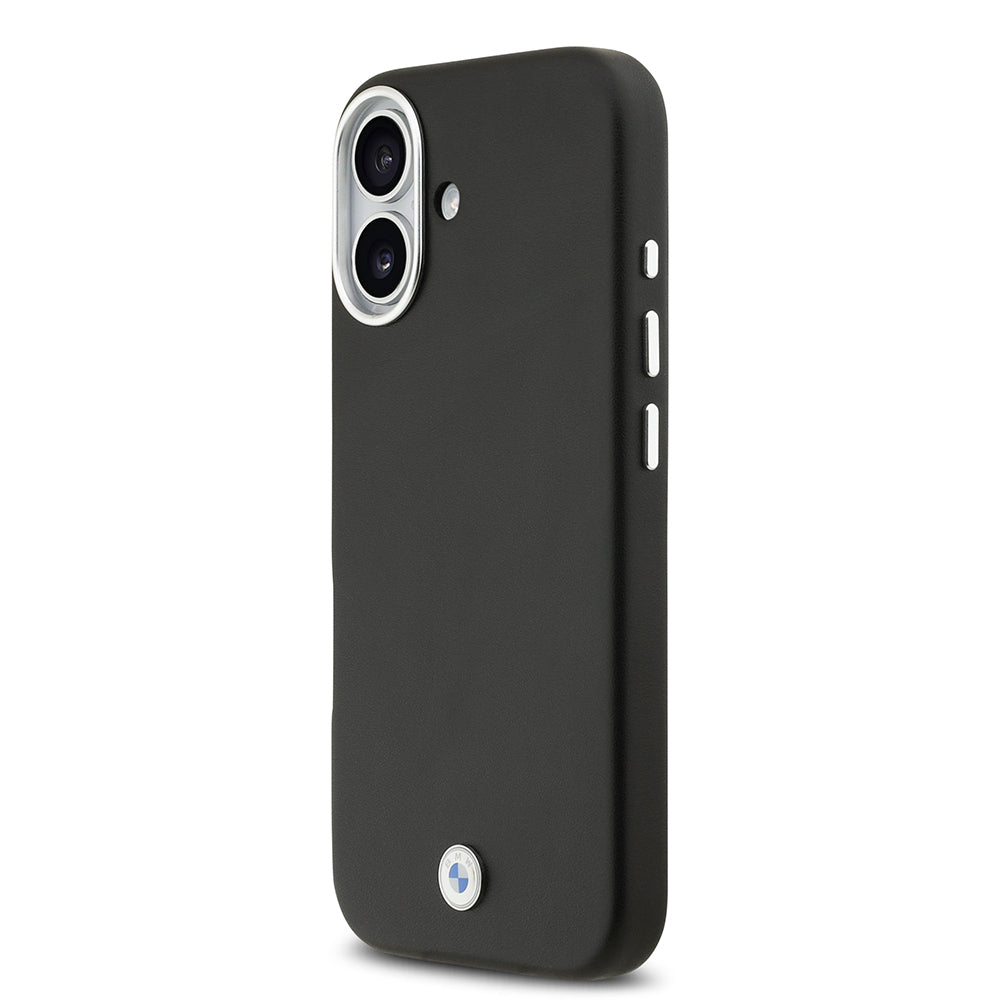 Apple iPhone 17 Kılıf BMW Orjinal Lisanslı M-safe Şarj Özellikli Metal Logolu Tam Kaplama Deri Kapak