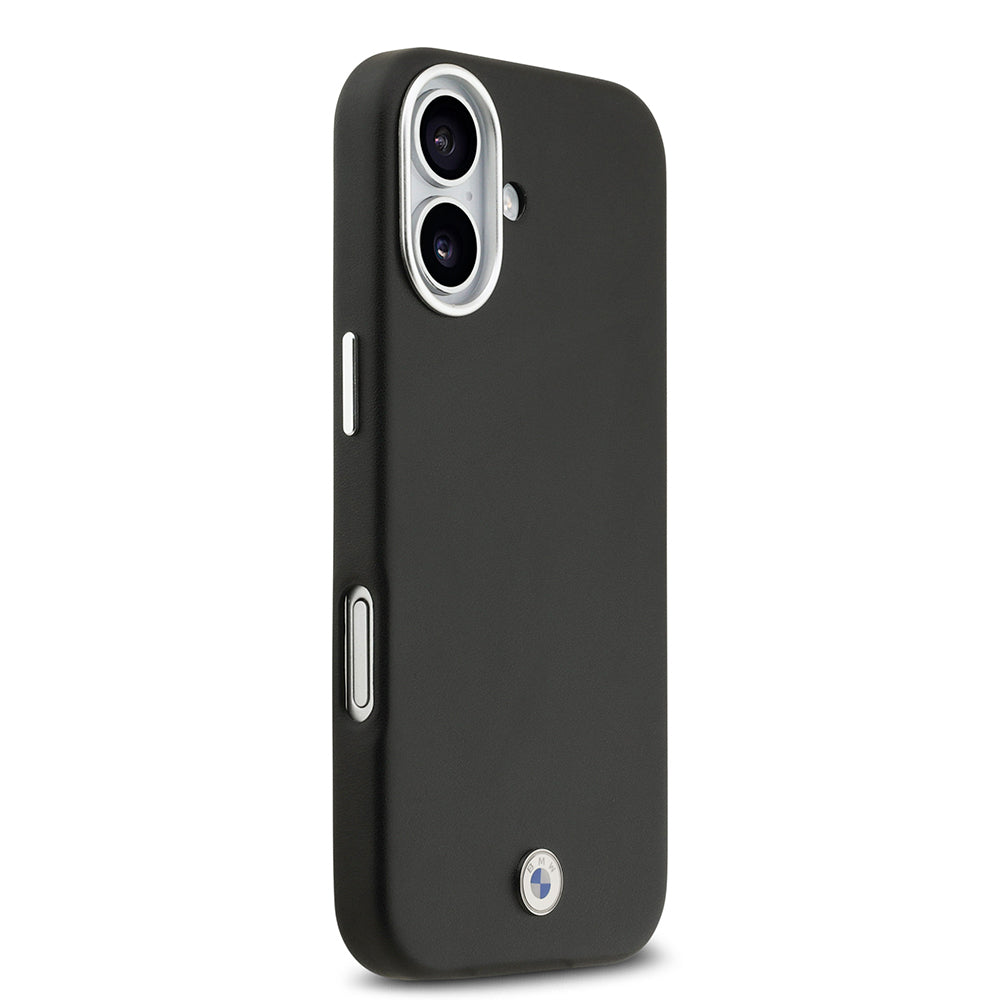 Apple iPhone 17 Kılıf BMW Orjinal Lisanslı M-safe Şarj Özellikli Metal Logolu Tam Kaplama Deri Kapak