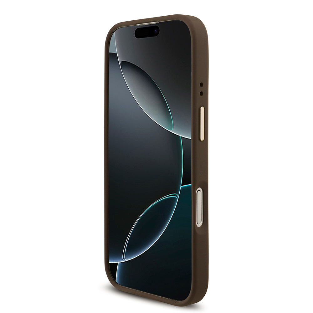 Apple iPhone 17 Kılıf Guess Orjinal Lisanslı 4G Büyük Metal Logolu Kalın Askılı Kapak