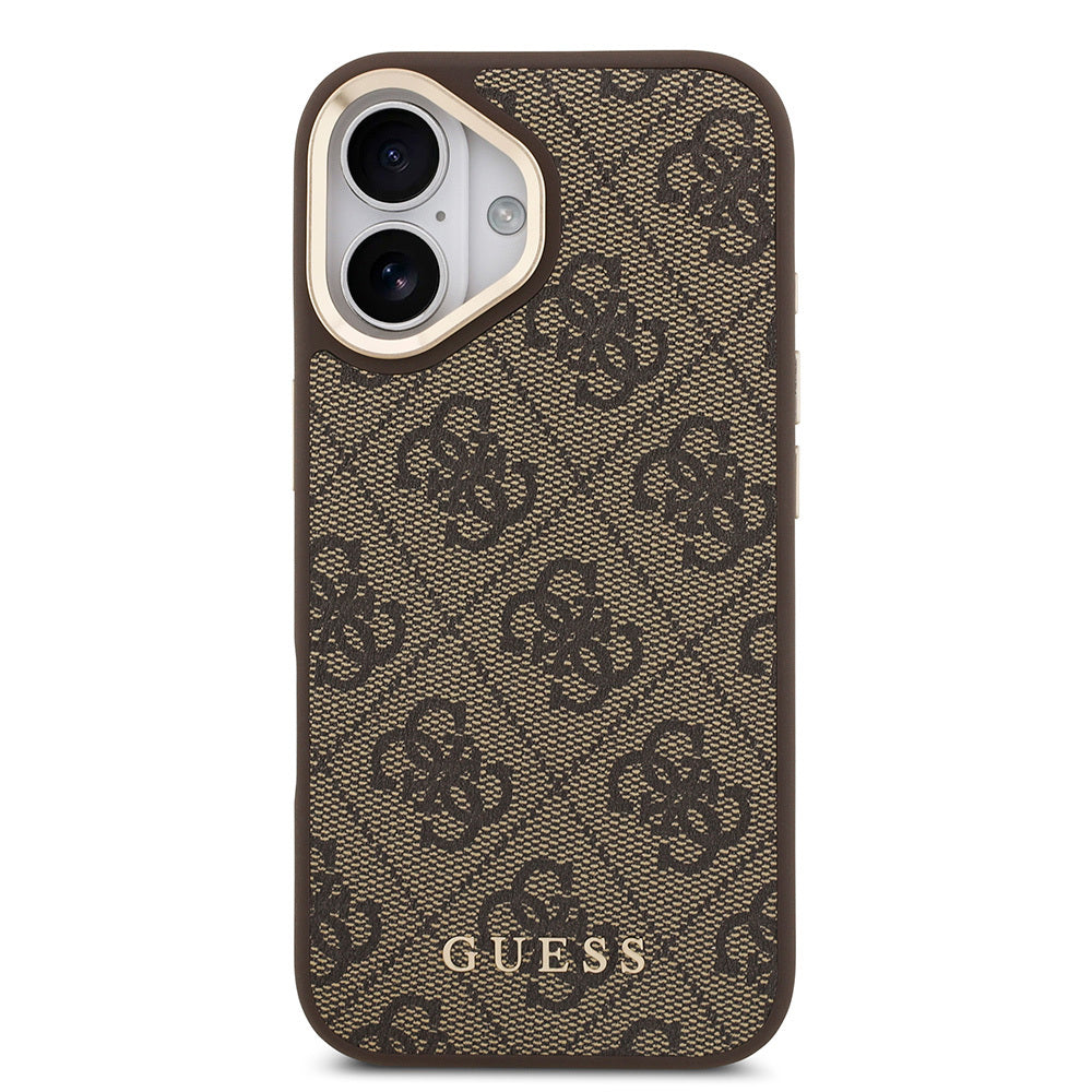 Apple iPhone 17 Kılıf Guess Orjinal Lisanslı M-safe Şarj Özellikli Askılı ve 4G Logo Kartlıklı Kapak