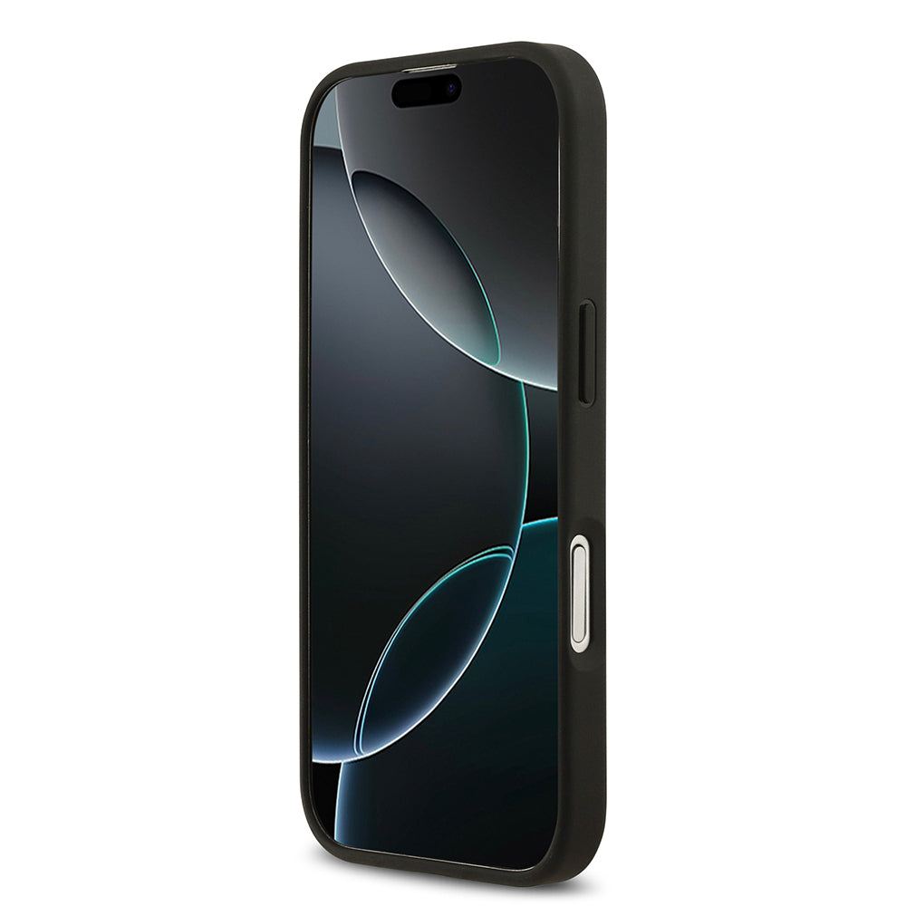 Apple iPhone 17 Kılıf Guess Orjinal Lisanslı M-safe Şarj Özellikli Yazı Logolu Circle Classic Kapak