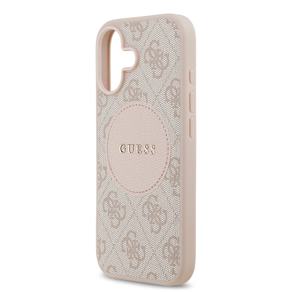 Apple iPhone 17 Kılıf Guess Orjinal Lisanslı M-safe Şarj Özellikli Yazı Logolu Circle Classic Kapak