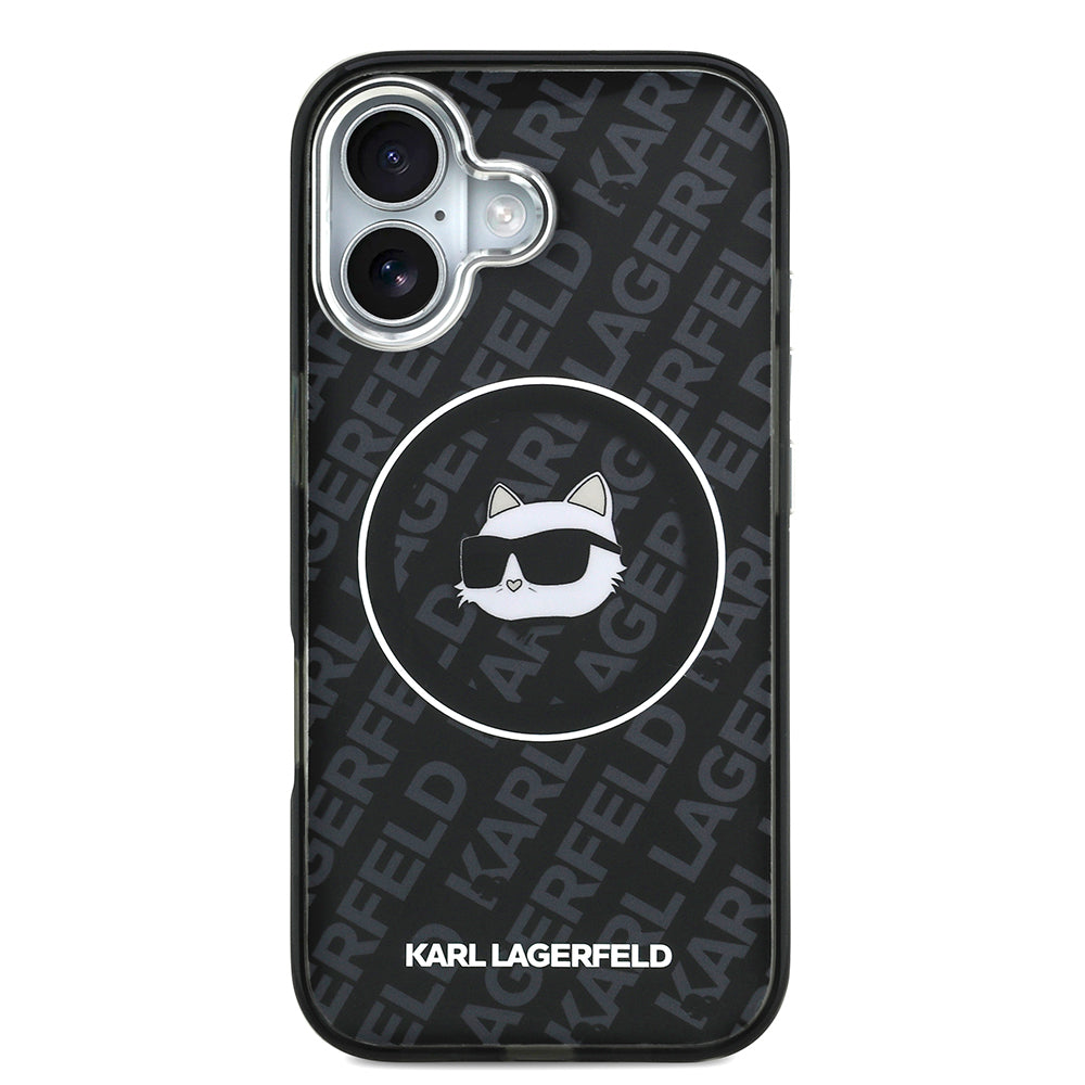 Apple iPhone 17 Kılıf Karl Lagerfeld Orjinal Lisanslı IML Baskılı Choupette Heads Kapak