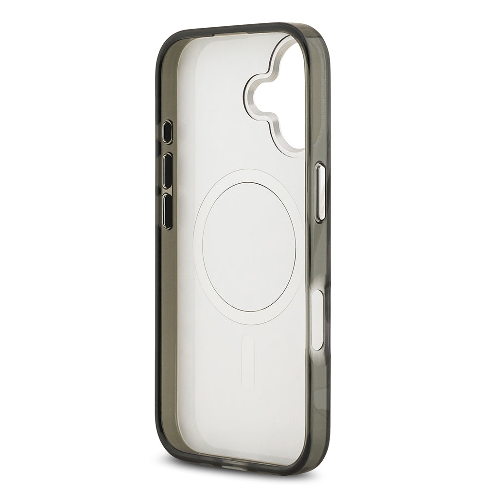 Apple iPhone 17 Kılıf Karl Lagerfeld Orjinal Lisanslı M-safe Şarj Özellikli IML Leopar Baskılı Kapak