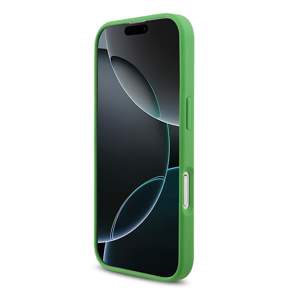 Apple iPhone 17 Kılıf Lacoste Orjinal Lisanslı M-safe Şarj Özellikli PU Pike Desenli Metal Logolu Kartlıklı Kapak