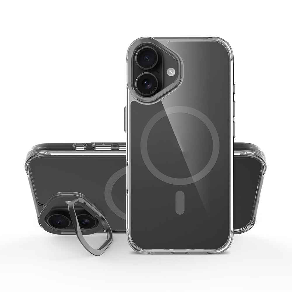 Apple iPhone 17 Kılıf M-safe Şarj Özellikli Airbagli Kamera Standlı Zore Azor Kapak