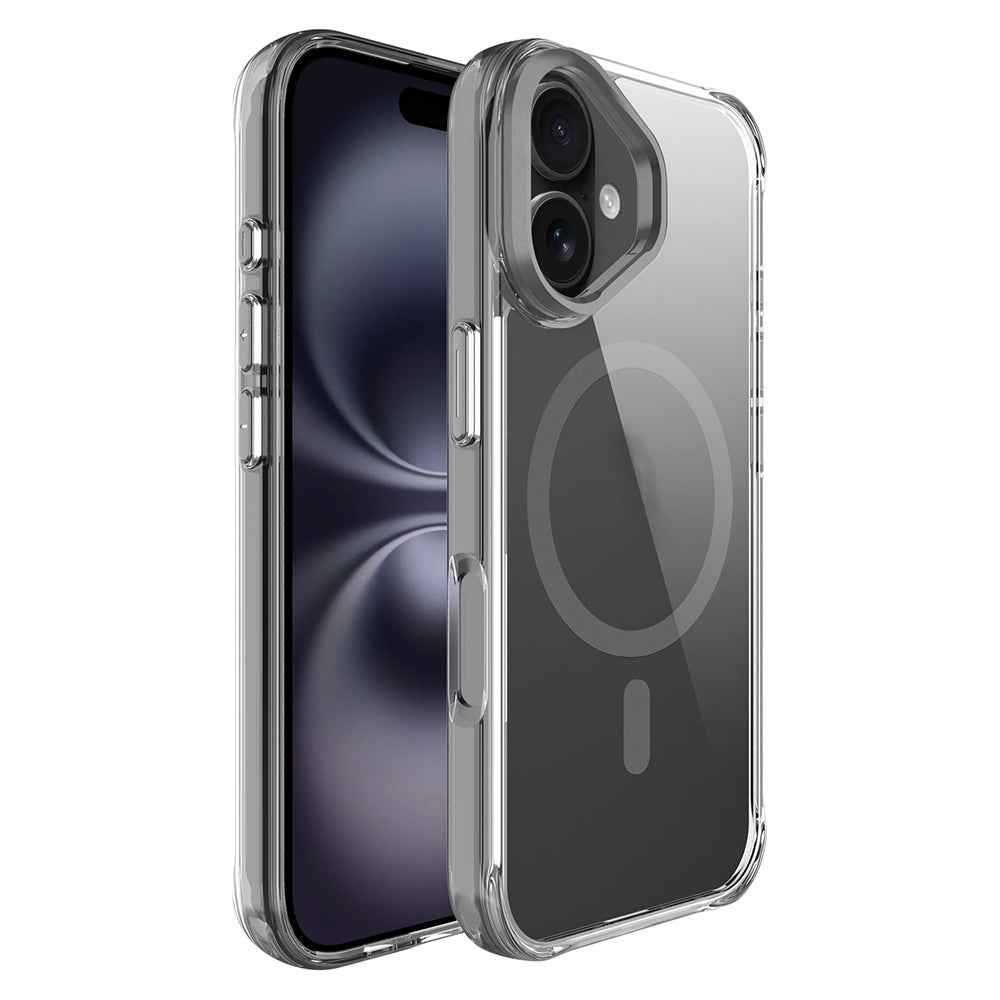 Apple iPhone 17 Kılıf M-safe Şarj Özellikli Airbagli Kamera Standlı Zore Azor Kapak