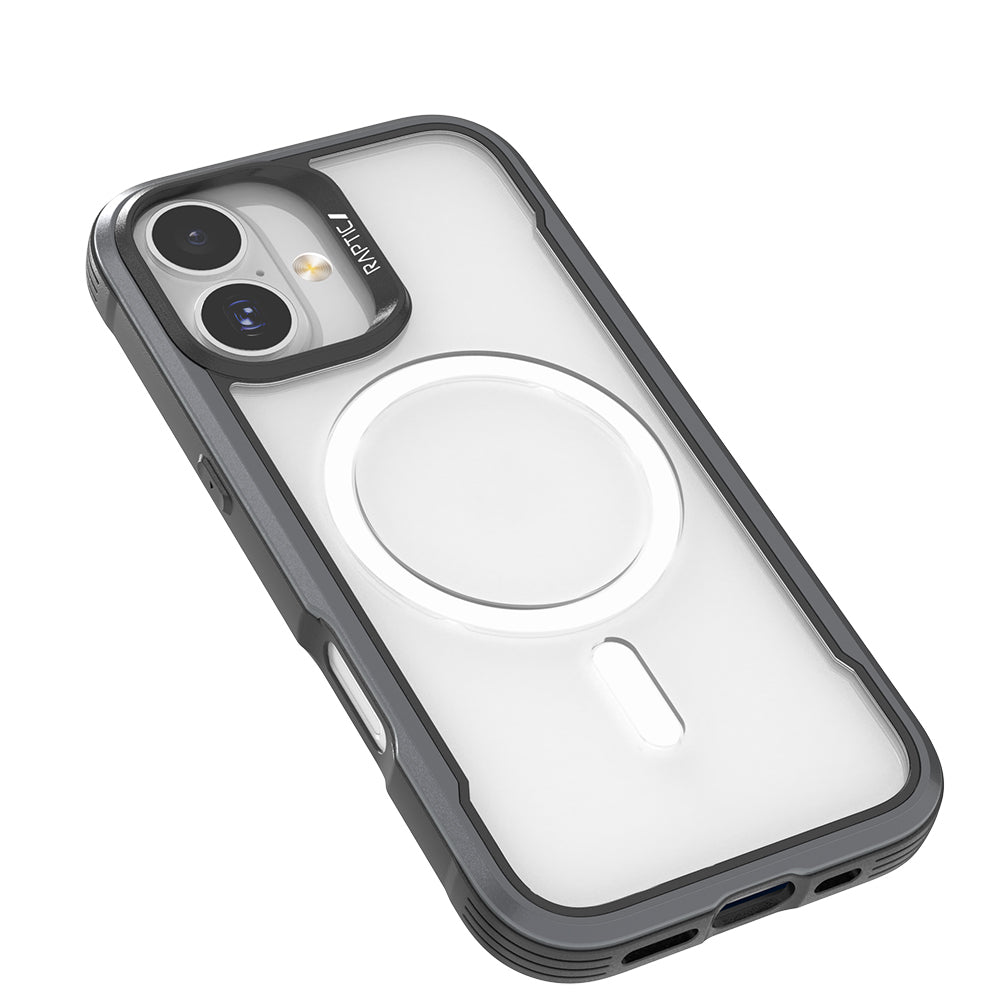 Apple iPhone 17 Kılıf M-safe Şarj Özellikli Airbagli Raptic Shield Serisi Şeffaf Arka Yüzey Kapak