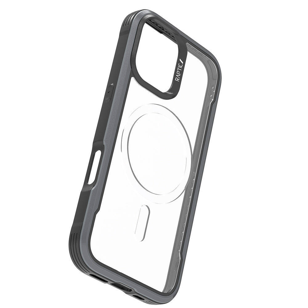 Apple iPhone 17 Kılıf M-safe Şarj Özellikli Airbagli Raptic Shield Serisi Şeffaf Arka Yüzey Kapak