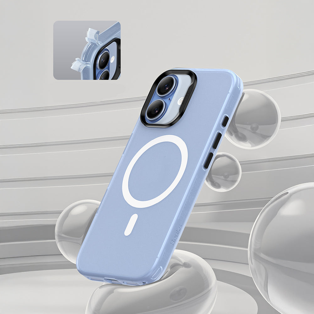 Apple iPhone 17 Kılıf M-safe Şarj Özellikli Benks Lucid Armor Kapak