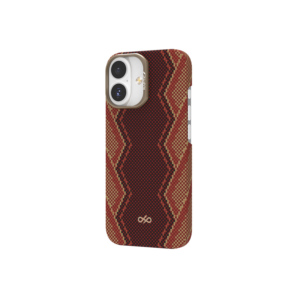 Apple iPhone 17 Kılıf M-safe Şarj Özellikli Raptic Aramid Skin Bionic Serisi Kapak