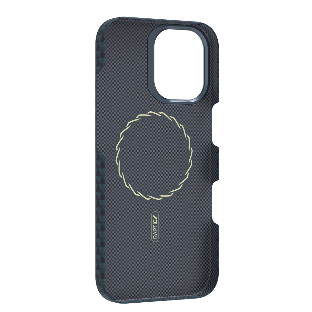 Apple iPhone 17 Kılıf M-safe Şarj Özellikli Raptic Aramid Skin Origin Serisi Kapak