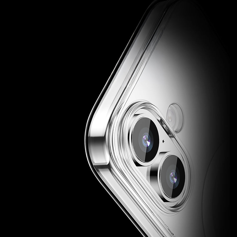 Apple iPhone 17 Kılıf M-safe Şarj Özellikli Transparan Sert PC Wlons Pita Kapak