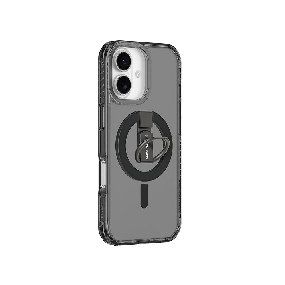 Apple iPhone 17 Kılıf M-safe Şarj Özellikli Yüzük Standlı Amazingthing Titan Pro Serisi Kapak